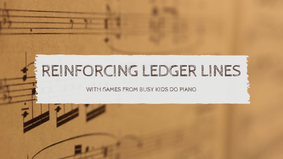 Reinforcing Ledger Lines