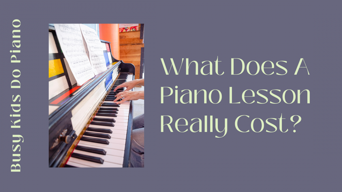 Cost of piano lessons