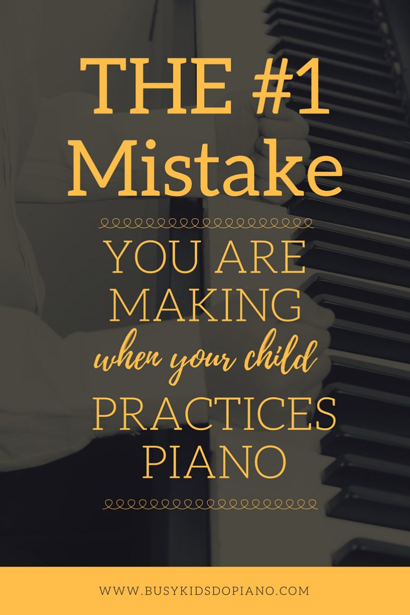 The Most Common Piano Practice Mistake.
